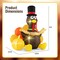 Costway 5 FT Inflatable Turkey Thanksgiving Decoration with Pumpkin Blow up LED Lights